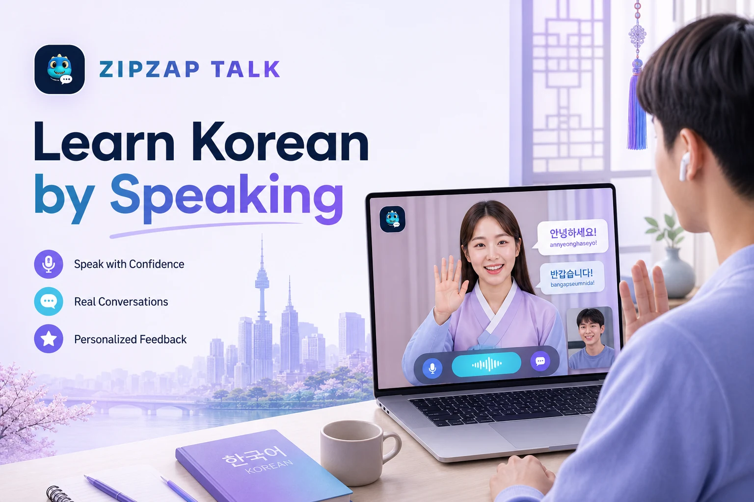 Learn Korean by Speaking Online: From Hangul to Real Conversations
